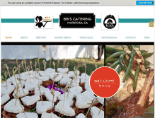 Tablet Screenshot of bbscatering.com